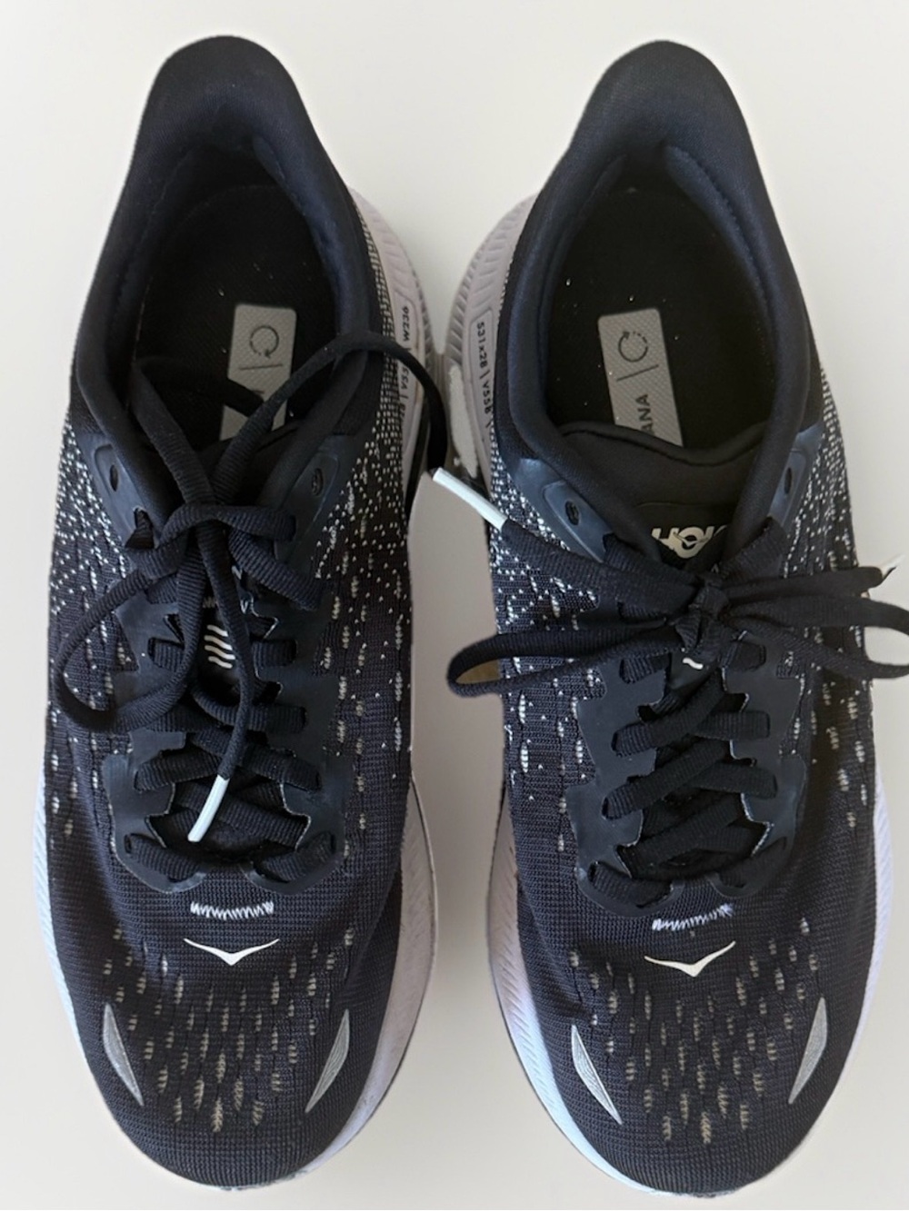 Hoka Kawana Black White Running Shoes Size 6B - Picture 2 of 8